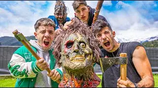 TODO EL POWER TEAM SE ENFRENTA A LA CABEZA ZOMBIE ASESINO !! Makiman