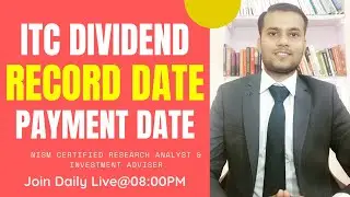 ITC Dividend Date | ITC Ex-Dividend Date | ITC Payment Date | Can i sell ITC at Record Date