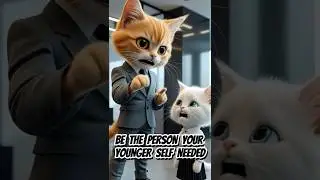 DID YOU BECOME WHO YOU NEEDED? #motivation #viral #shorts #cat