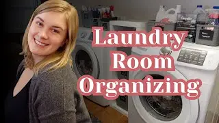 Laundry Room Makeover with EASY Organizing
