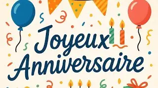 عيد ميلاد بالفرنسية #تعلم #تعلم_الفرنسية #apprends #apprends #french 