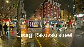 Sofia, Bulgaria 🇧🇬 in 4K UHD at night 