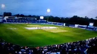 Rahul Dravid with his Family in his last ODI at Cardiff