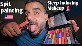 ASMR - Spit painting your Sleep Inducing Makeup 💄