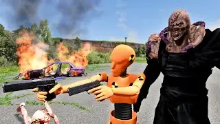 Dummy and Hunting Zombies in BeamNG.Drive!