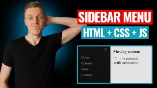 Responsive Sidebar Menu With Submenu Using HTML CSS and Javascript -  4 Variants