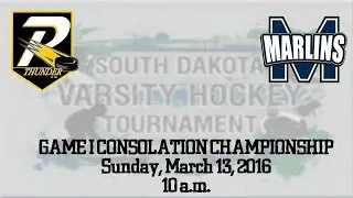 2016 SDAHA BOYS VARSITY STATE GAME I - Rushmore vs Mitchell