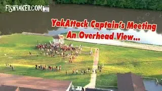 YakAttack Kayak Fishing Tournament, 2019 Captain's Meeting Aerial View