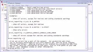 PHP   15   More on Error Reporting