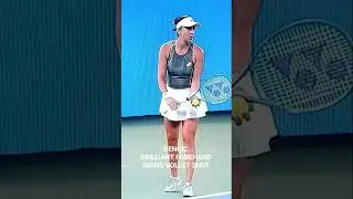 BELINDA BENCIC BRILLIANT FOREHAND SWING VOLLEY SHOT #shorts