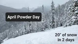 Skiing Deep Powder at Winter Park in April