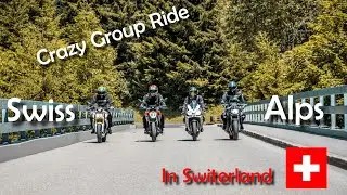 Crazy group ride in Switzerland / Motovlog / 3xApriliaRs4 / 2xYamaha MT07 / 2x BMW G310R / DUKE 390