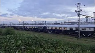 Rarissime passage du Venice Simplon-Orient-Express à Tergnier (02) le 6 mai 2023 en BB 67400 bleues