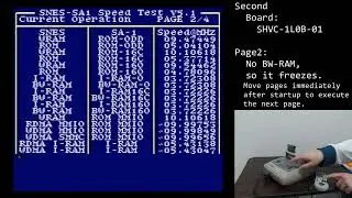 SNES Speed Test on SHVC-1L0B-01