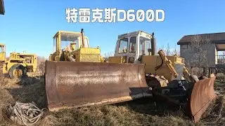 男子捡漏一台特雷克斯D600D和一台利勃海尔731C推土机