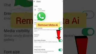 Remove Whatsapp Meta ai | Turn off WhatsApp meta ai | Disable Whatsapp meta ai