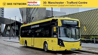 The new buzz 🐝 Bee Network - Metroline Manchester 30 service between Ordsall and Salford Quays