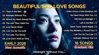 Midnight Without You 💔 Top Sad English Songs 2026 | Emotional Heartbreak Playlist 1 Hour