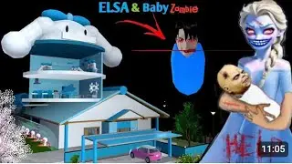 ELSA & Her Baby Zombie 😱 | SAKURA School Simulator Horror Drama 👻