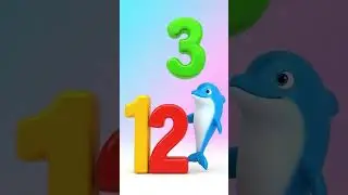 COUNT WITH ME! Numbers 1&ndash;5 👀 #shorts #kids #animation #3danimation  #cartoon #animals