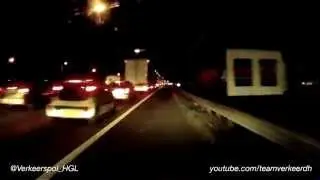 Glijdend transport naar Rotterdam in avondspits