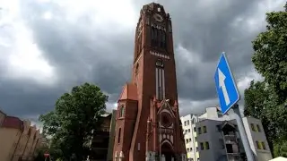 Świnoujście 2021. Wieża widokowa d. kościoła protestanckiego. Cz.1 wejście na wieżę.