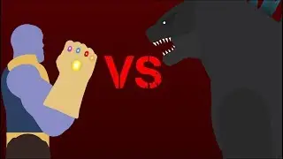 Thanos Vs GodZilla | Sticknodes