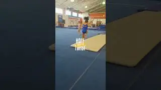 Gator Camp Flip! 🐊 Round Off Back Handspring Half Twist #shorts