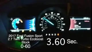 2017 Ford Fusion Sport 0-60