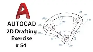 AutoCAD 2D Drafting Exercise # 54 - Basic to Advance in Hindi