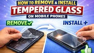How to remove and install tempered glass on mobile phones
