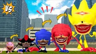 SIZE COMPARISON OF ALL NEW SONIC TAPES AND SHIN SONIC THE HEDGEHOG TAPES IN GARRYS MOD!!!