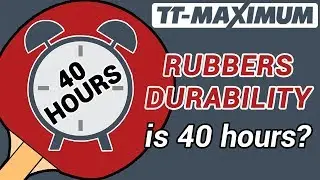 Is table tennis rubbers longevity 40 hours only? Matters that durability depends on ENG SUB