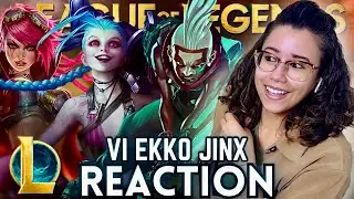 Here Comes Vi, Ekko Seconds & Get Jinxed | First Time Reacting to League of Legends
