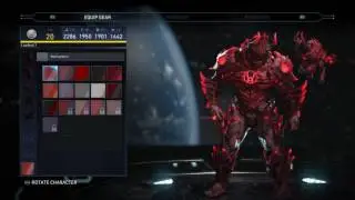 Injustice 2 - Atrocitus The Five Inversions Full Epic Gear Set
