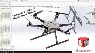 Simurg hexacopter. Designing Hexacopter in SolidWorks.