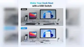 Review: UGREEN USB Switch Selector 2 Computers Sharing 4 USB Devices USB 2.0 Peripheral Switch...