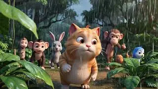 #filterchallenge #trending Cat & Jungle Festival Dance| 🐱🐒 Emotional Festival Story | Viral AI Short