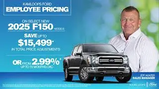 $15,499 off select 2025 Ford F150s plus 2.99% financing