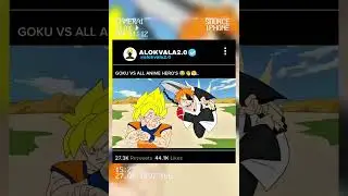 Goku Vs All Anime Characters😂💀#shortvideo #gokugoku #anime #goku