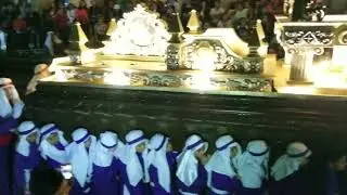 Procesión de niños y niñas de la Parroquia de San Sebastián, La Merced en La Antigua Guatemala