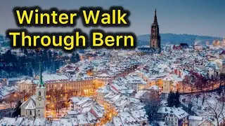 A tranquil winter day in charming Bern 🇨🇭Switzerland #walkingtour