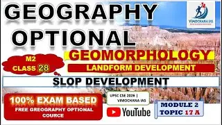 Davis&rsquo; Slope Decline Theory | Slope Development Basics | UPSC Geography Optional | Vimochana IAS