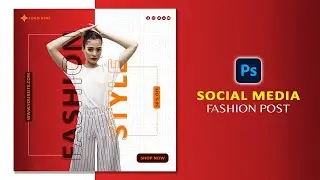 Social media Fashion Post | Easy Photoshop Tutorial