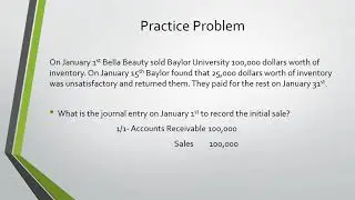 Sales Returns and Allowances