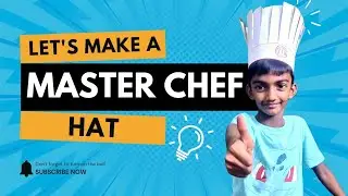 Be the chef! Make your own chef hat 👨&zwj;🍳  - Easy step-by-step Craft for Kids & Beginners!