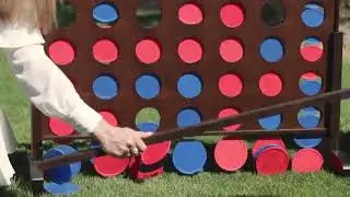 GoSports Giant Wooden 4 in a Row Game | Choose Between Classic White or Dark Stain | 3 Foot  Reviews