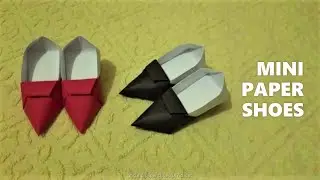 DIY Mini Paper Shoes/Origami Shoes/Easy Kids Craft Ideas/Paper Crafts For School/Mini Paper Crafts