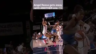👀 Angel Reese GETS AWAY with ANOTHER foul | Chicago Sky WNBA women's basketball #shorts #short #wnba