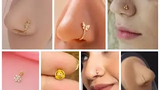 Affordable stylish Gold Nose-pin & Nose-Ring designs🔥